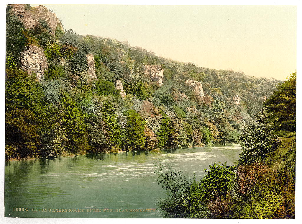 A picture of Vicinity of Seven Sisters' Rocks, River Wye, Monmouth, Wales