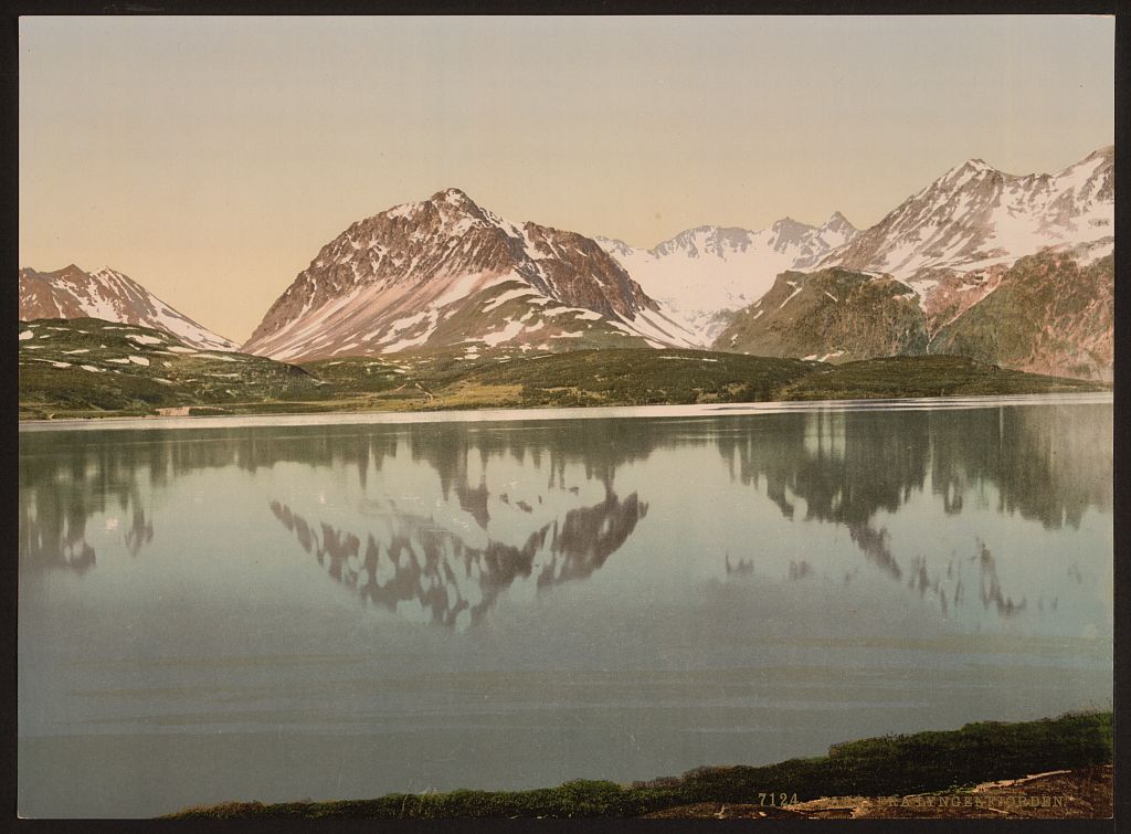 A picture of View from fjord, Lyngenfjord, Norway