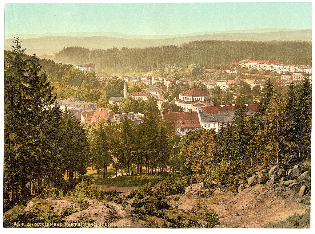 A picture of View from Steinbruch, Marienbad, Bohemia, Austro-Hungary