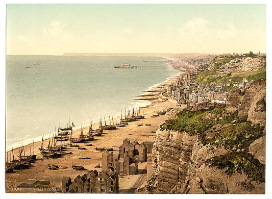 A picture of View from the East Cliff, Hastings, England