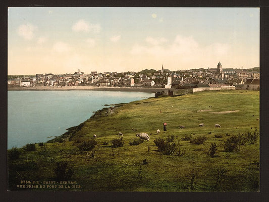 A picture of View from the fort, St. Servan, Pyrenees, France