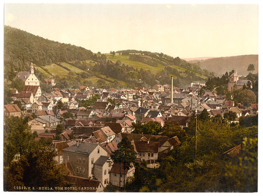 A picture of View from the Hotel Landgraf, Ruhla, Thuringia, Germany