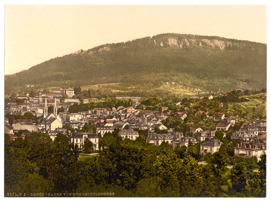 A picture of View from the Leopoldshoehe, Baden-Baden, Baden, Germany