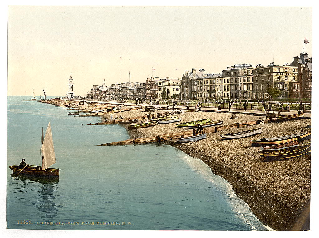 A picture of View from the pier, N.W., Herne Bay, England