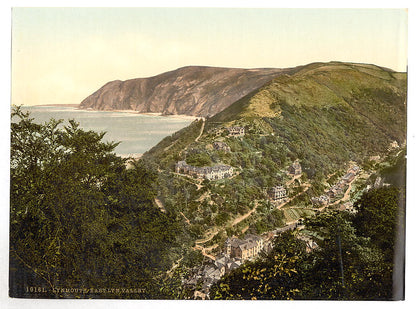 A picture of View of Lynmouth from Lynton, Lynton and Lynmouth, England