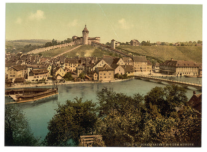 A picture of View of Schaffhausen, with the Munoth, Schaffhausen, Switzerland