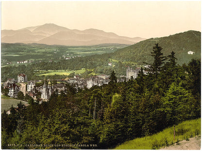 A picture of View of the Carola Road, Carsbad, Bohemia, Austro-Hungary