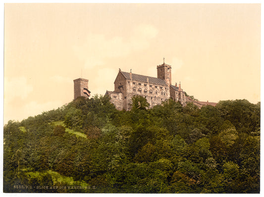 A picture of View on the Wartburg, II., Wartburg, Thuringia, Germany