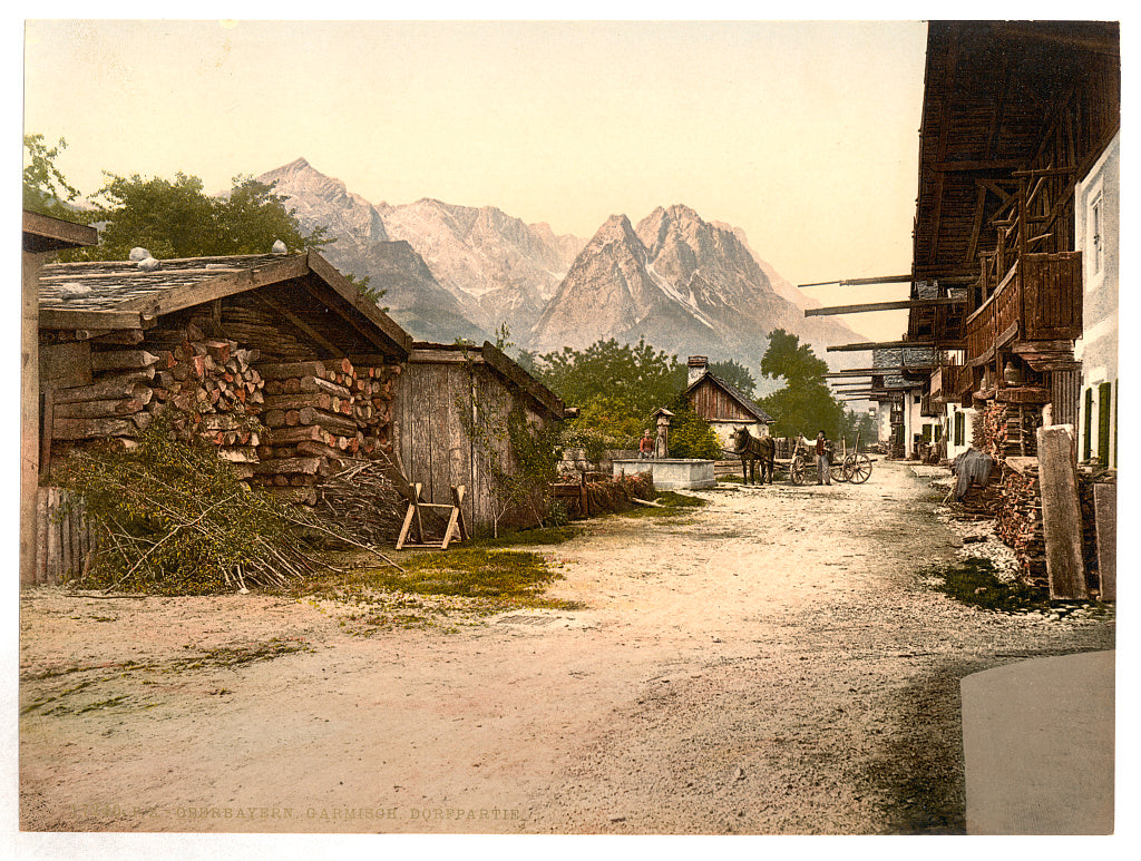 A picture of Village street, Garmisch, Upper Bavaria, Germany