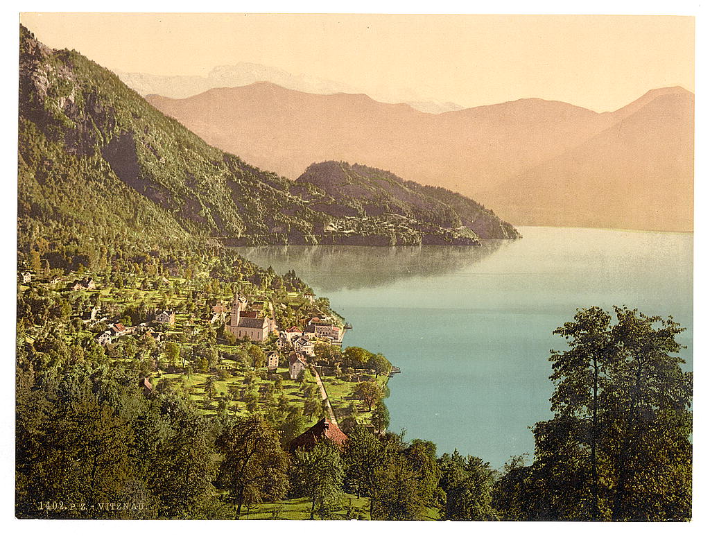 A picture of Vitznau, railway, Rigi, Switzerland