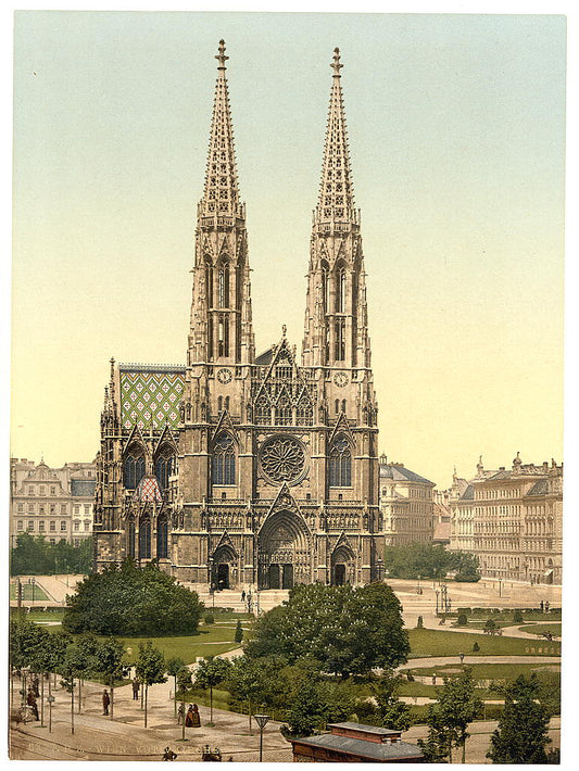 A picture of Votive Church, Vienna, Austro-Hungary