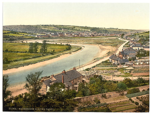 A picture of Wadebridge and River Camel, Cornwall, England