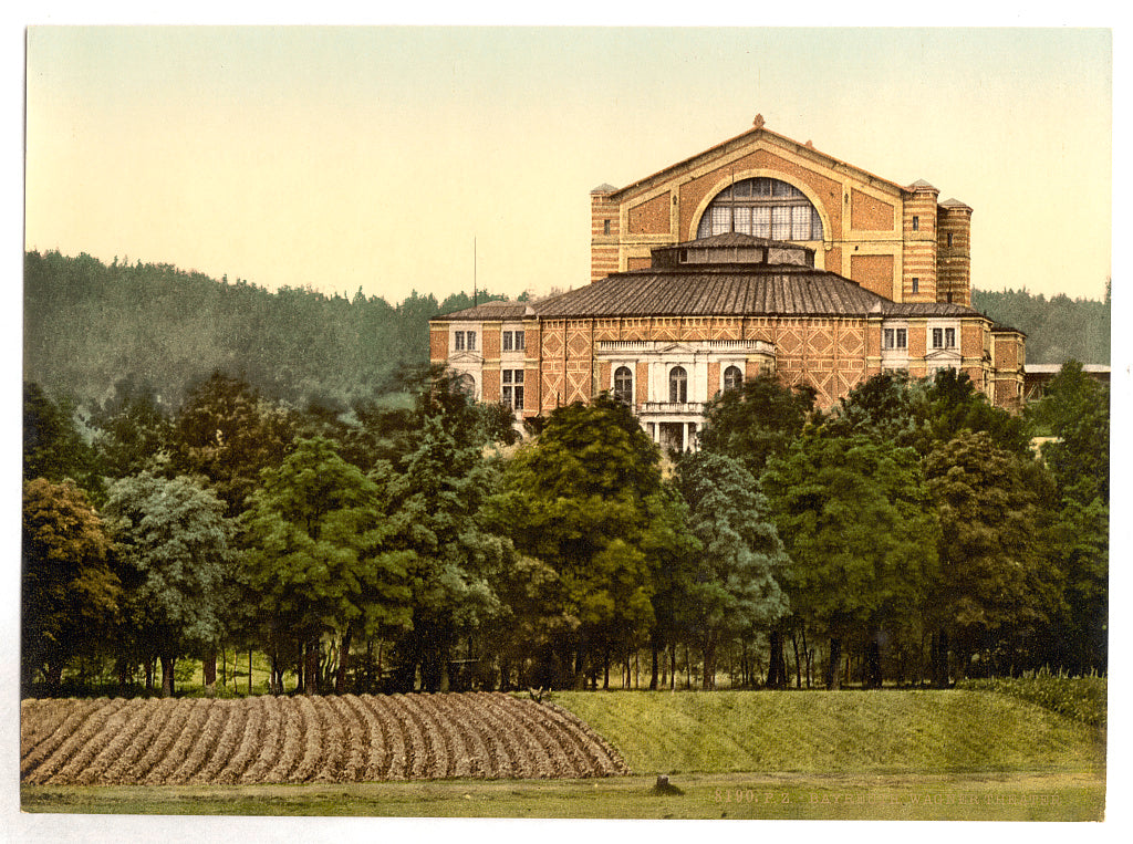 A picture of Wagner's theater (i.e. Festspielhaus), Bayreuth, Bavaria, Germany