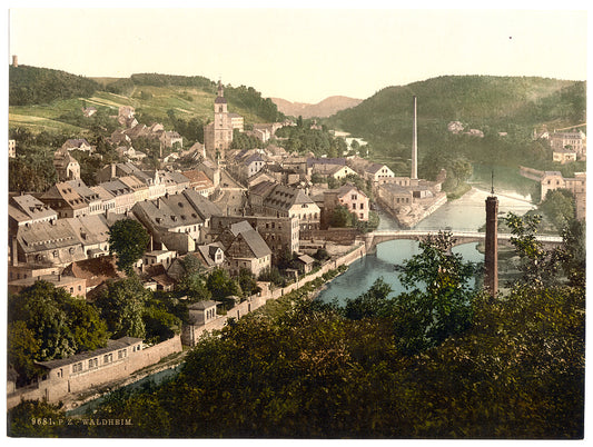 A picture of Waldheim from Eichberg, Saxony, Germany