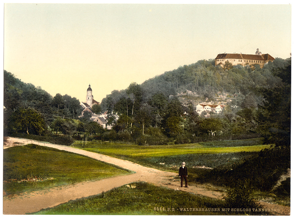 A picture of Walterhausen and Tenneberg Castle, Thuringia, Germany