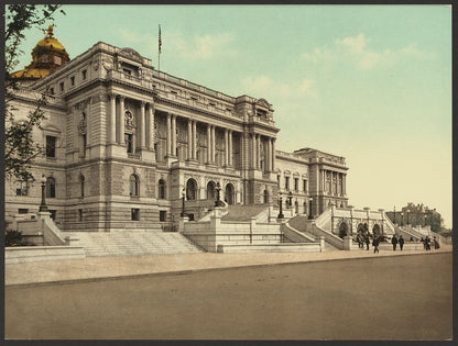 A picture of Washington. West façade Library of Congress