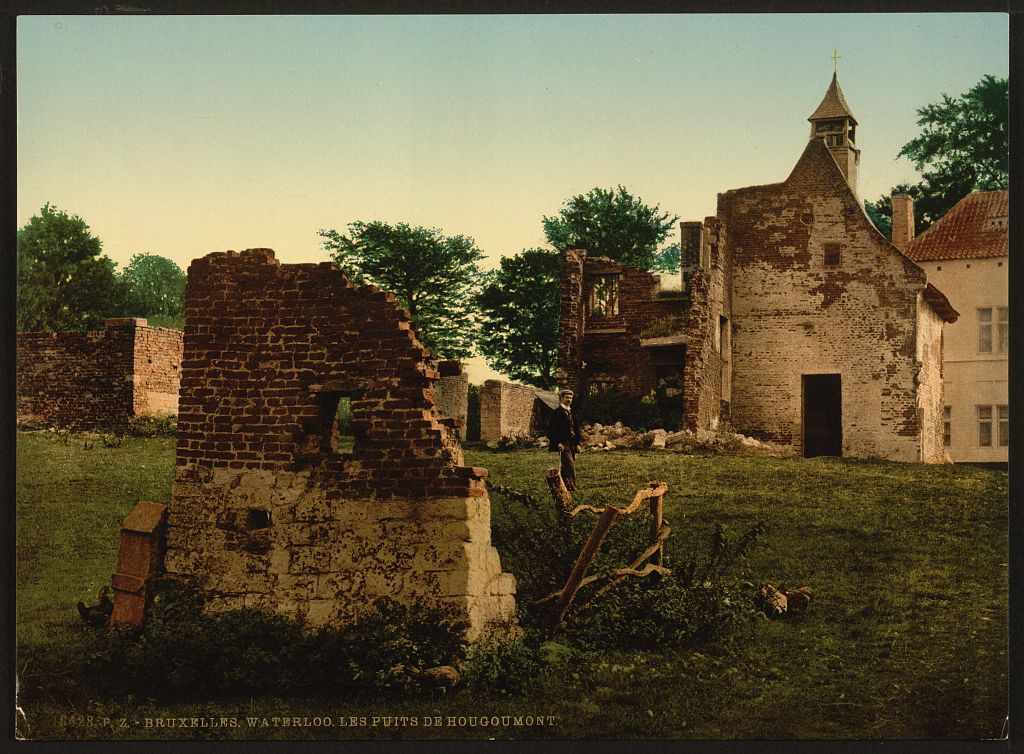 A picture of Waterloo, the wells of Hougoumont, Belgium