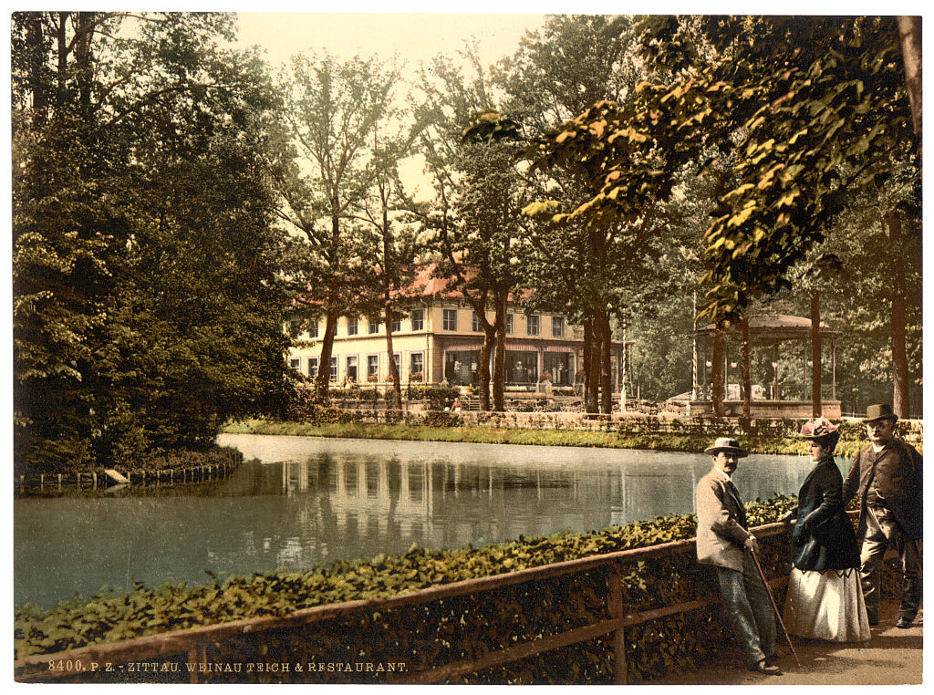 A picture of Weinau Pond and restaurant, Zittau, Saxony, Germany