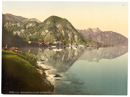 A picture of Weissenbach near Attersee, Upper Austria, Austro-Hungary