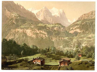 A picture of Well and Wetterhorn, Bernese Oberland, Switzerland