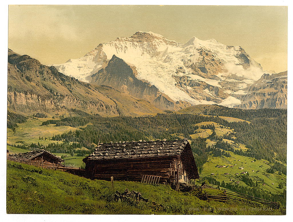 A picture of Wengen and Jungfrau, Bernese Oberland, Switzerland