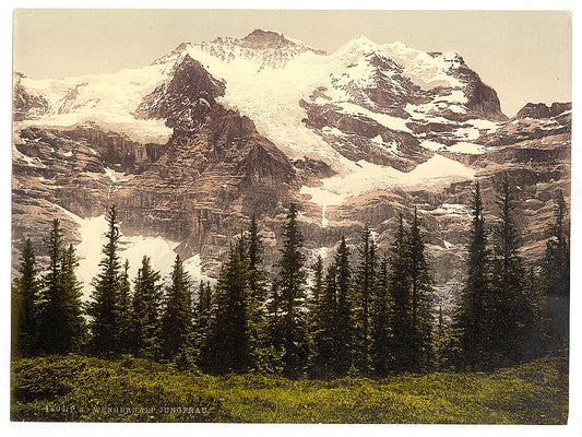 A picture of Wengern Alp and Jungfrau, Bernese Oberland, Switzerland