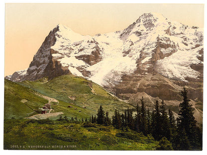 A picture of Wengern Alp, Monch and Eiger, Bernese Oberland, Switzerland