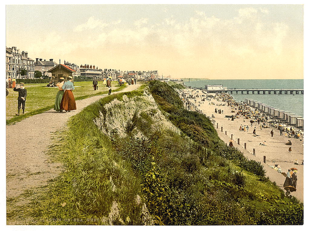 A picture of West cliff, Clacton-on-Sea, England