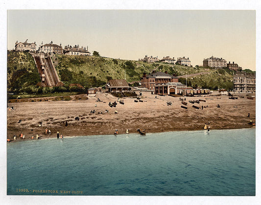 A picture of West Cliff, Folkestone, England