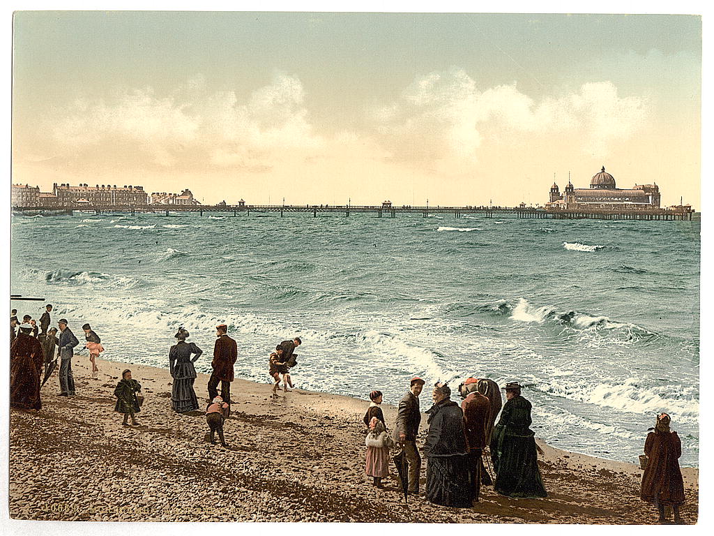 A picture of West End Pier, Morecambe, England