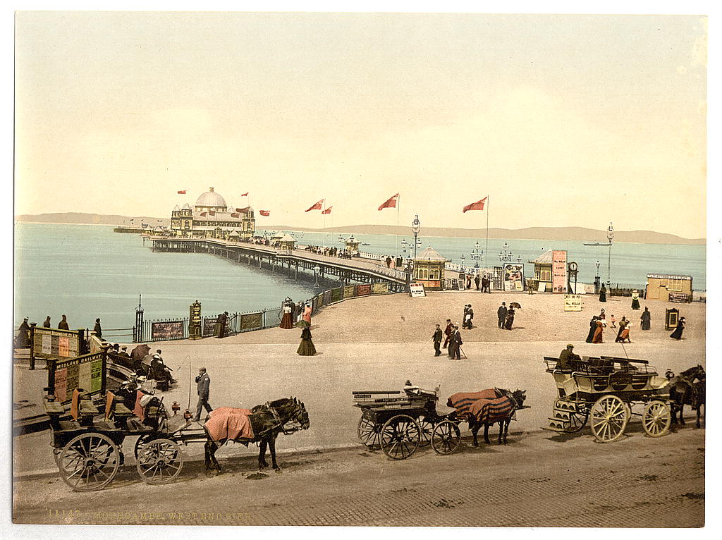 A picture of West End Pier, Morecambe, England