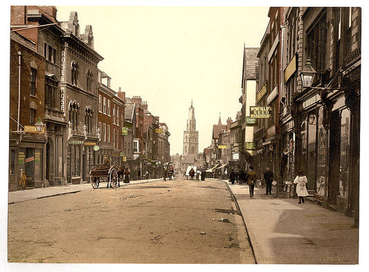 A picture of Westgate Street, Gloucester, England