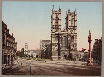 A picture of Westminster Abbey. West Front