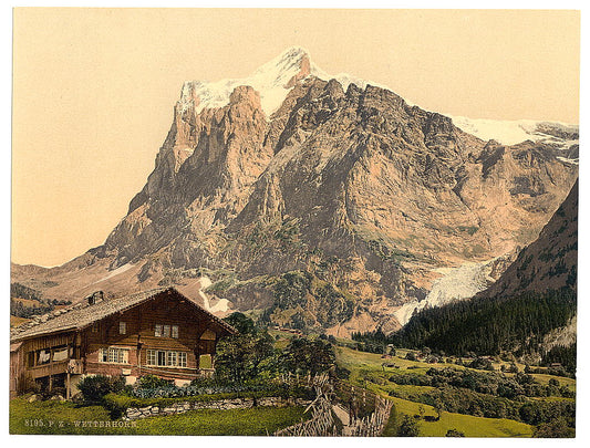 A picture of Wetterhorn, from the Scheideg, Bernese Oberland, Switzerland