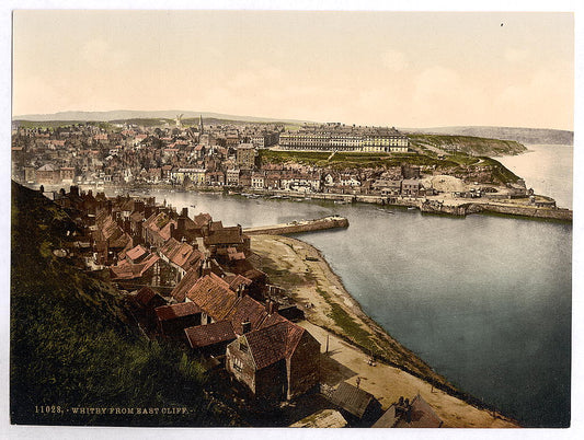 A picture of Whitby, from East Cliff, Yorkshire, England