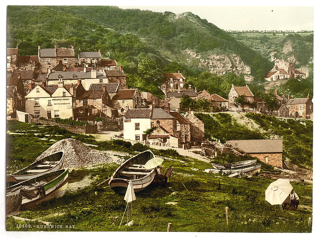 A picture of Whitby, Runswick Bay, Yorkshire, England