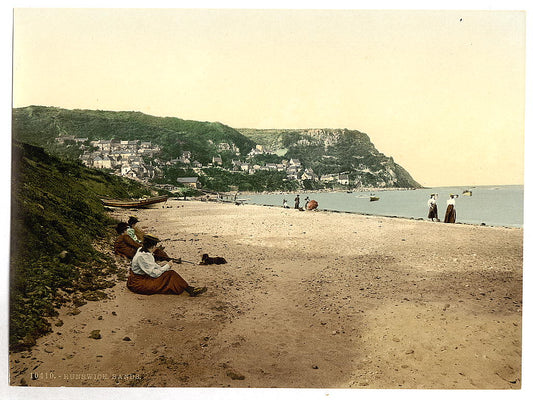 A picture of Whitby, Runswick sands, Yorkshire, England