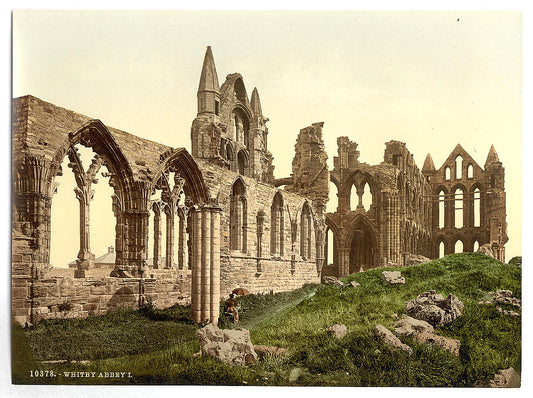 A picture of Whitby, the abbey, I., Yorkshire, England