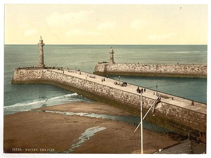 A picture of Whitby, the pier, Yorkshire, England