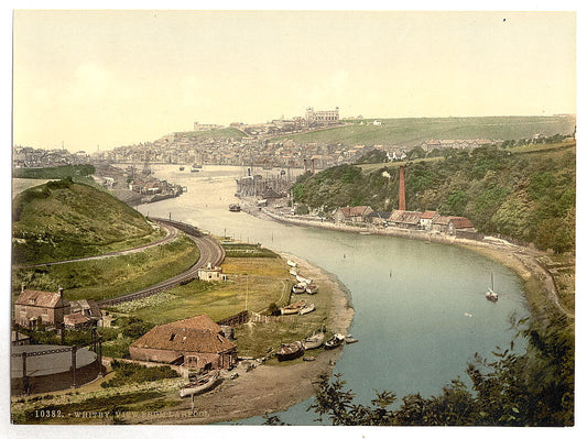 A picture of Whitby, view from Larpool, Yorkshire, England