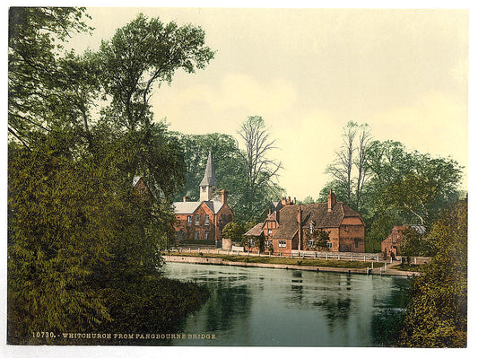 A picture of Whitchurch, from Pangbourne Bridge, Oxfordshire, England