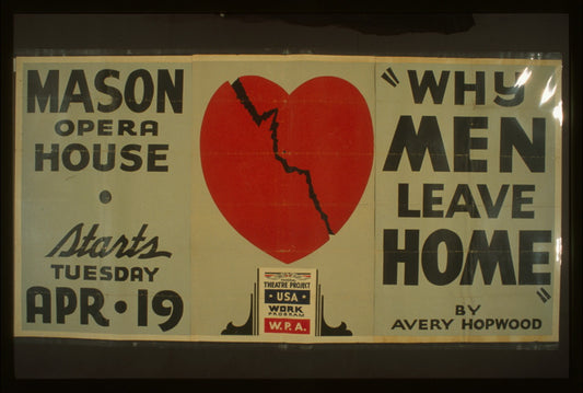 A picture of "Why men leave home" by Avery Hopwood