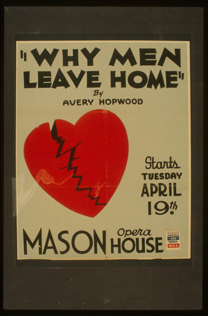 A picture of "Why men leave home" by Avery Hopwood