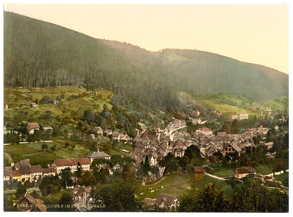 A picture of Wildbad from Paulineshohe, Wurtemburg, Germany