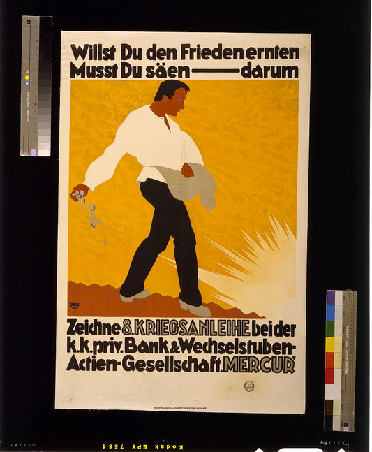 A picture of Willst du den Frieden ernten, musst du säen -- darum zeichne 8. Kriegsanleihe ...