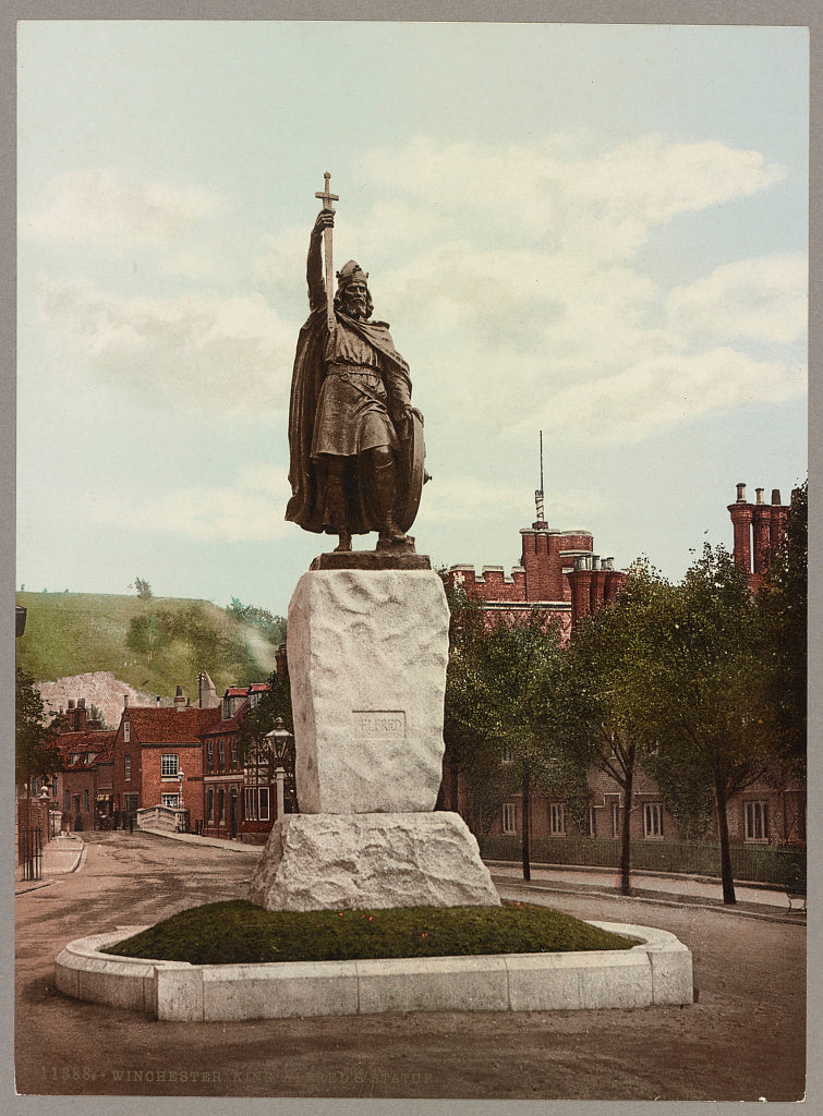 A picture of Winchester. King Alfred's statue