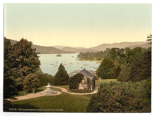 A picture of Windermere, from Belsfield Hotel, Lake District, England