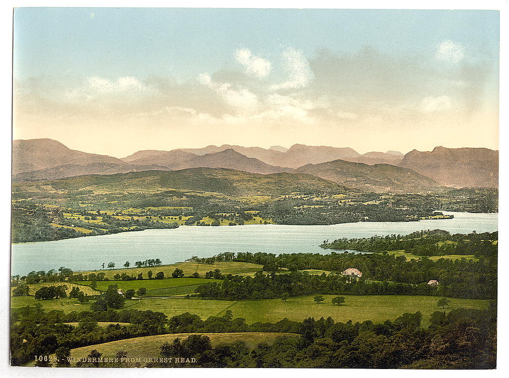 A picture of Windermere, from Orrest Head, Lake District, England