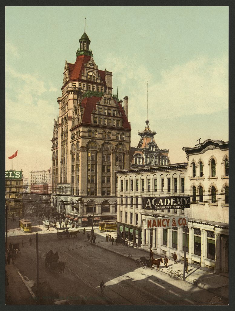 A picture of Wisconsin Street, Milwaukee