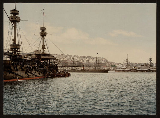 A picture of With war ships, Algiers, Algeria